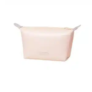 Trousse de maquillage pastel zippée élégante pour rangement cosmétique