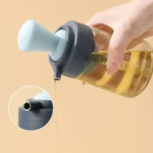 Bouteille d’huile avec brosse silicone intégrée pour barbecue, cuisson et assaisonnement au Maroc