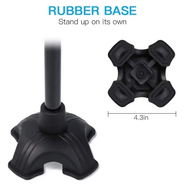 Canne de marche pliable avec lampe LED et poignée ergonomique pour mobilité senior au Maroc