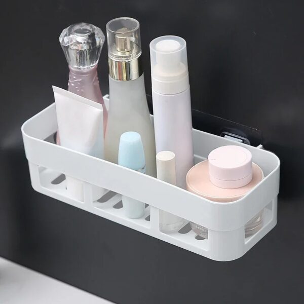 étagère salle de bain murale adhésive avec système de drainage