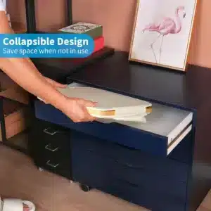 Panier à linge 100L avec couvercle et sac intérieur amovible en filet