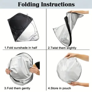 Pare soleil pare brise avant voiture pliable protection UV