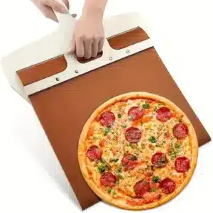Pelle à pizza professionnelle avec tapis souple antiadhésif pour enfourner facilement