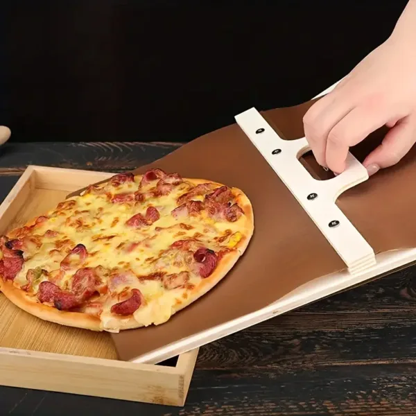 Pelle à pizza professionnelle avec tapis souple antiadhésif pour enfourner facilement