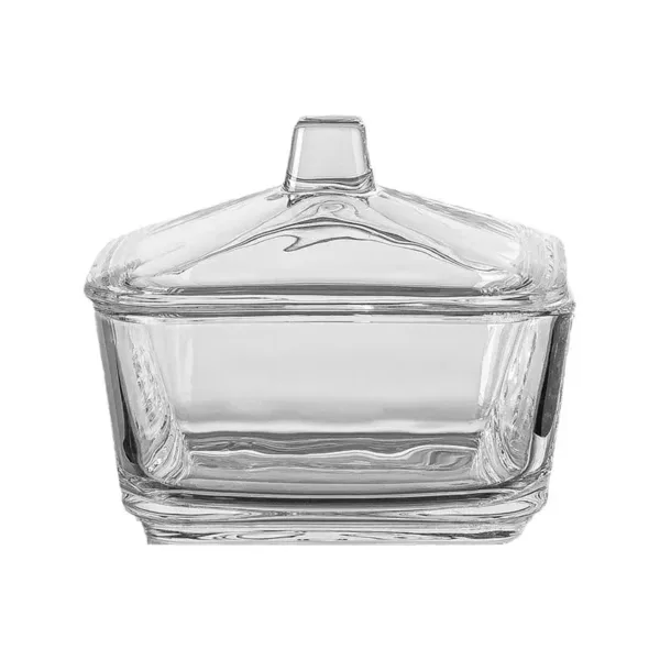 Plateau en bois avec bocaux en verre transparent remplis de fruits secs, bonbons et gâteaux – Présentoir élégant pour apéritif au Maroc