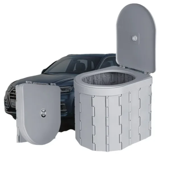Toilette portable pliable et compacte pour voiture, camping ou randonnée au Maroc