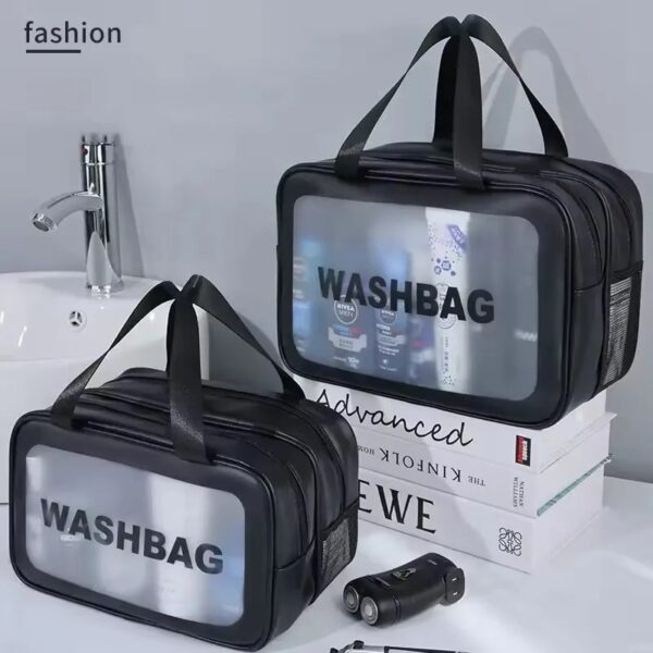 Trousse de toilette étanche avec double compartiment et séparation humide sèche pour voyage