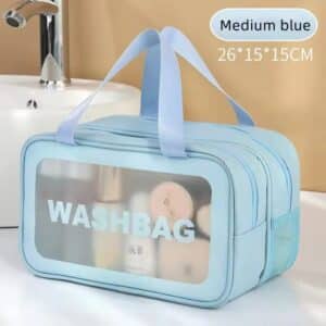 Trousse de toilette étanche avec double compartiment et séparation humide sèche pour voyage