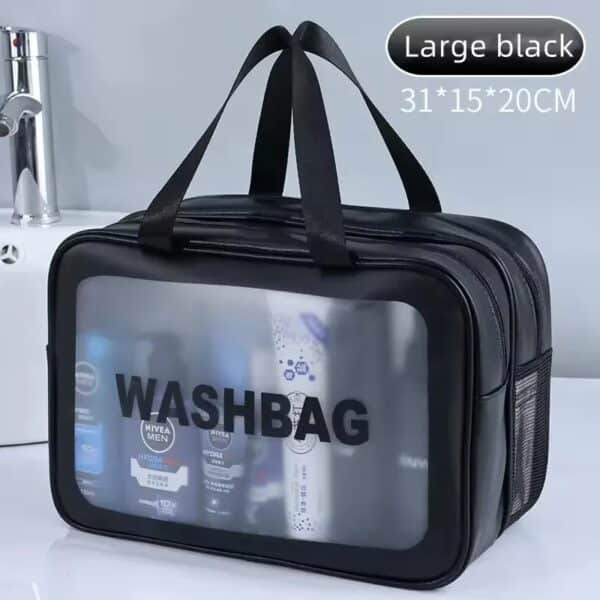 Trousse de toilette étanche avec double compartiment et séparation humide sèche pour voyage