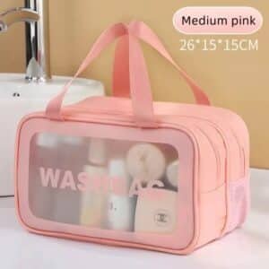 Trousse de toilette étanche avec double compartiment et séparation humide sèche pour voyage