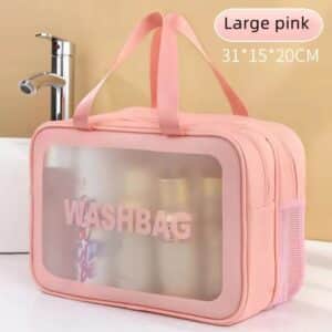 Trousse de toilette étanche avec double compartiment et séparation humide sèche pour voyage