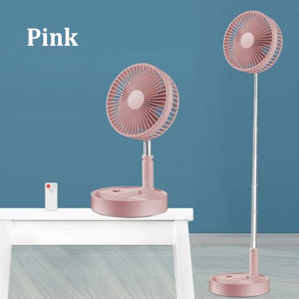 Ventilateur télescopique silencieux avec télécommande et réglage de hauteur