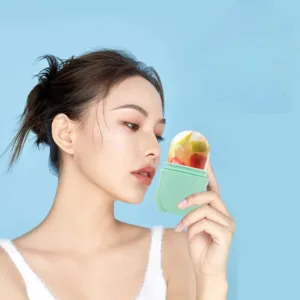 applicateur glace visage en silicone réutilisable pour soin beauté peau