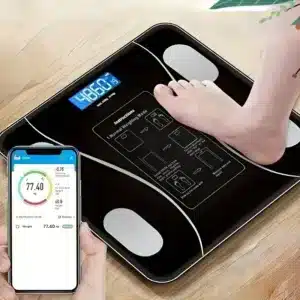 balance connectée Bluetooth avec application mobile pour suivi santé et poids à Casablanca