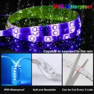 Bande LED RGB 10M multicolore avec télécommande et adaptateur – Casablanca Maroc
