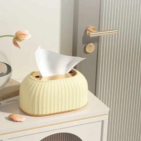 boîte à mouchoirs design moderne avec base dorée