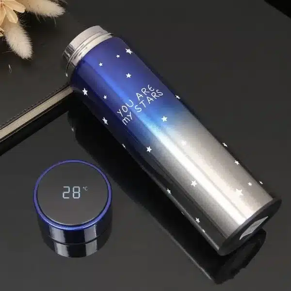 bouteille thermos isotherme intelligente LED étoilée avec affichage température à Casablanca
