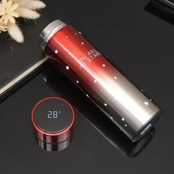 bouteille thermos isotherme intelligente LED étoilée avec affichage température à Casablanca