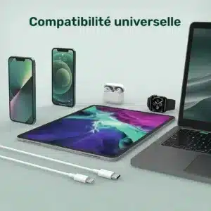 Câble USB-C vers Lightning pour iPhone et iPad à Casablanca