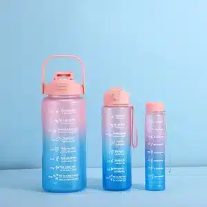 Gourde dégradée avec indicateur de motivation horaire – bouteille d'eau motivation Casablanca Maroc