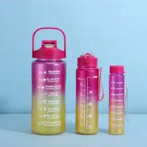 Gourde dégradée avec indicateur de motivation horaire – bouteille d'eau motivation Casablanca Maroc