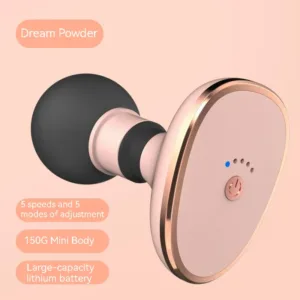 mini pistolet de massage électrique noir et or ultra léger