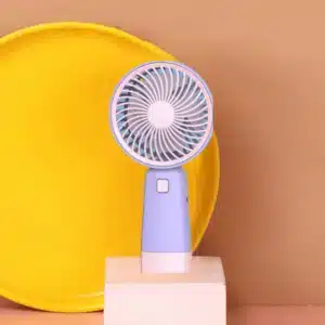 ventilateur de bureau coloré avec LED portable rechargeable à Casablanca