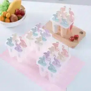 Moule à glace flamingo pastel réutilisable pour enfants