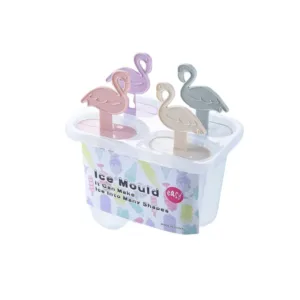 Moule à glace flamingo pastel réutilisable pour enfants