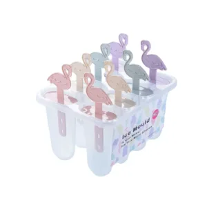 Moule à glace flamingo pastel réutilisable pour enfants