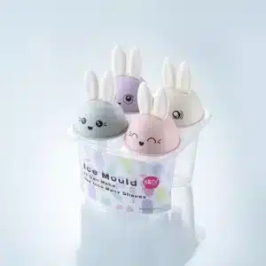 Moules à glace lapin réutilisables en silicone pour enfants