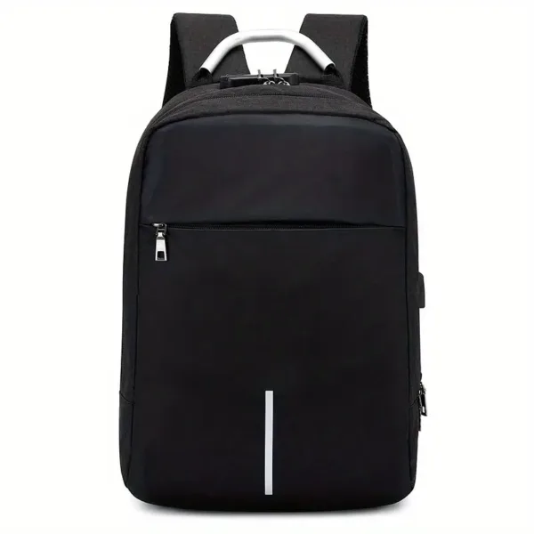 Sac à dos antivol avec port USB et poignée en métal – idéal pour ordinateur portable 15.6 pouces – gris et noir – Casablanca Maroc