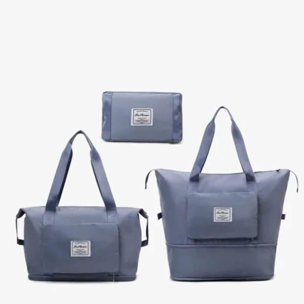 Sac de voyage pliable 3 en 1 femme imperméable couleur rose, bleu, noir, violet, gris – Maroc