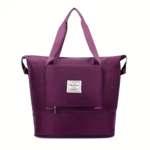 Sac de voyage pliable 3 en 1 femme imperméable couleur rose, bleu, noir, violet, gris – Maroc