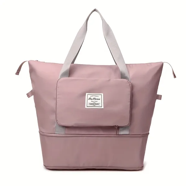 Sac de voyage pliable 3 en 1 femme imperméable couleur rose, bleu, noir, violet, gris – Maroc