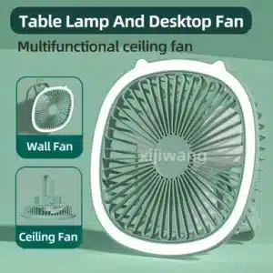 ventilateur de bureau avec lumière LED intégré à Casablanca