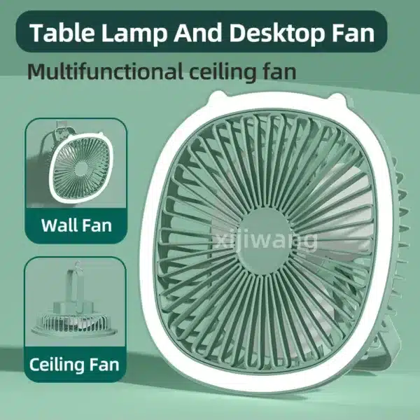 ventilateur de bureau avec lumière LED intégré à Casablanca