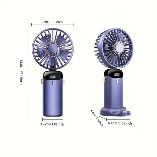 Ventilateur portable rechargeable avec diffuseur d’arômes, écran LED et plusieurs coloris – Casablanca Maroc