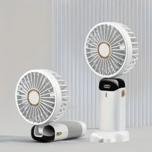 Ventilateur portable rechargeable avec diffuseur d’arômes, écran LED et plusieurs coloris – Casablanca Maroc
