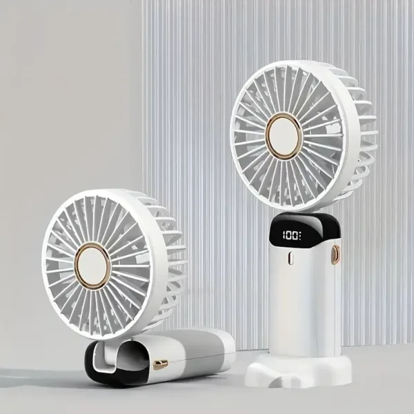 Ventilateur portable rechargeable avec diffuseur d’arômes, écran LED et plusieurs coloris – Casablanca Maroc