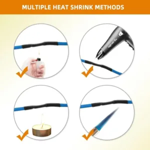 kit de gaines thermorétractables multicolores pour câbles électriques et électroniques