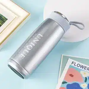 Gourde isotherme inox 360ml design UNIQUE pour femme – bouteille à eau colorée avec anse au Maroc