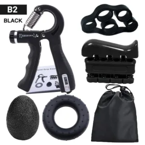 Kit d'exercice pour la main et la poigne avec accessoires complets