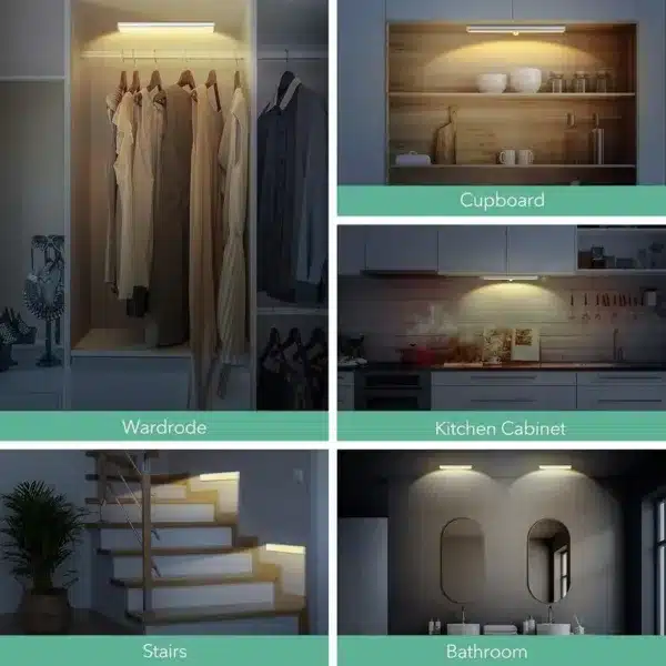 Lampe LED détecteur de mouvement pour armoire, escalier, cuisine et salle de bain – Maroc