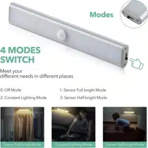 Lampe LED avec détecteur de mouvement pour armoire, escalier, cuisine et salle de bain – Maroc