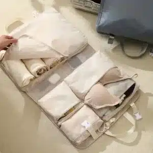 Organisateur de vêtements pliable de voyage avec plusieurs compartiments