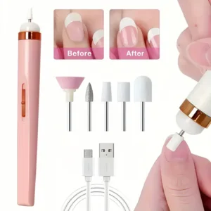 Ponceuse électrique ongles rechargeable avec embouts pour manucure et pédicure