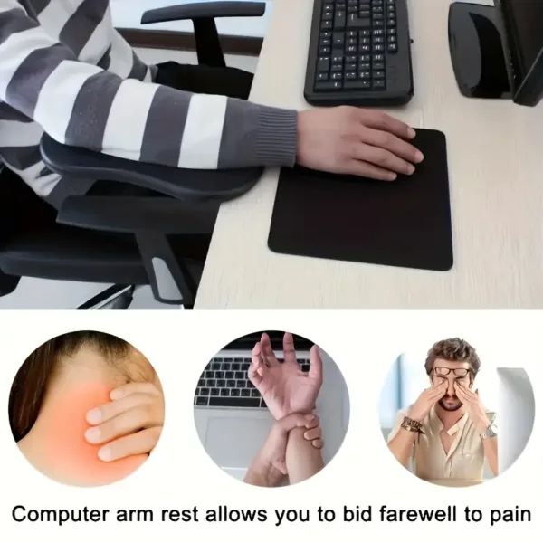 Repose-bras ergonomique pour bureau avec support réglable