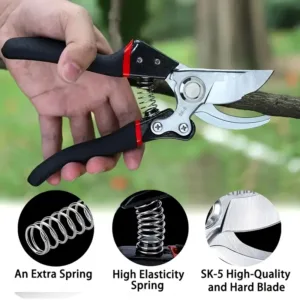 Sécateur de jardin professionnel avec lame SK-5 et poignée ergonomique pour taille précise au Maroc