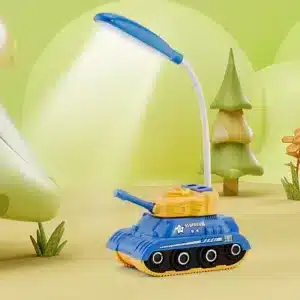 Veilleuse LED tank rechargeable pour enfant – lumière douce de nuit